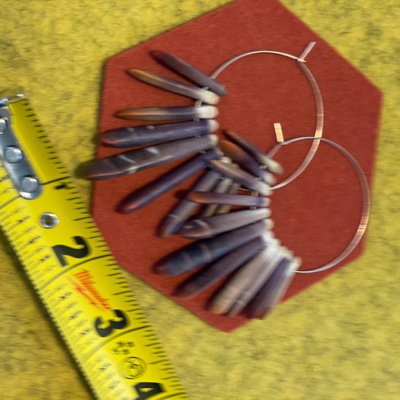 RueBelle Maui, Paris / Hawaiian Vana Hoops / Sea Urchin and Gold / Fine Jewelry - Picture 2 of 2